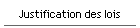 Justification des lois