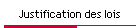 Justification des lois