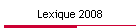 Lexique 2008