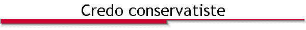 Credo conservatiste