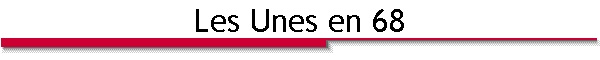 Les Unes en 68