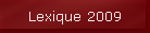 Lexique 2009