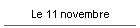 Le 11 novembre